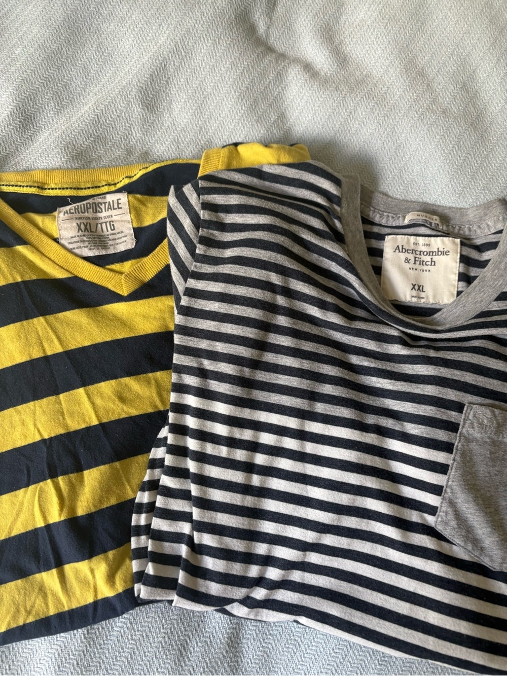 Abercrombie & Fitch women’s and Gray Striped Tee. Aeropostale vintage tee